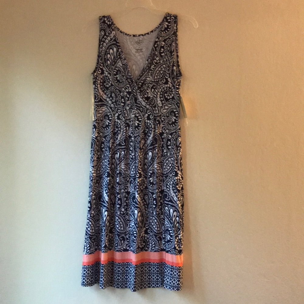Navy Paisley dress